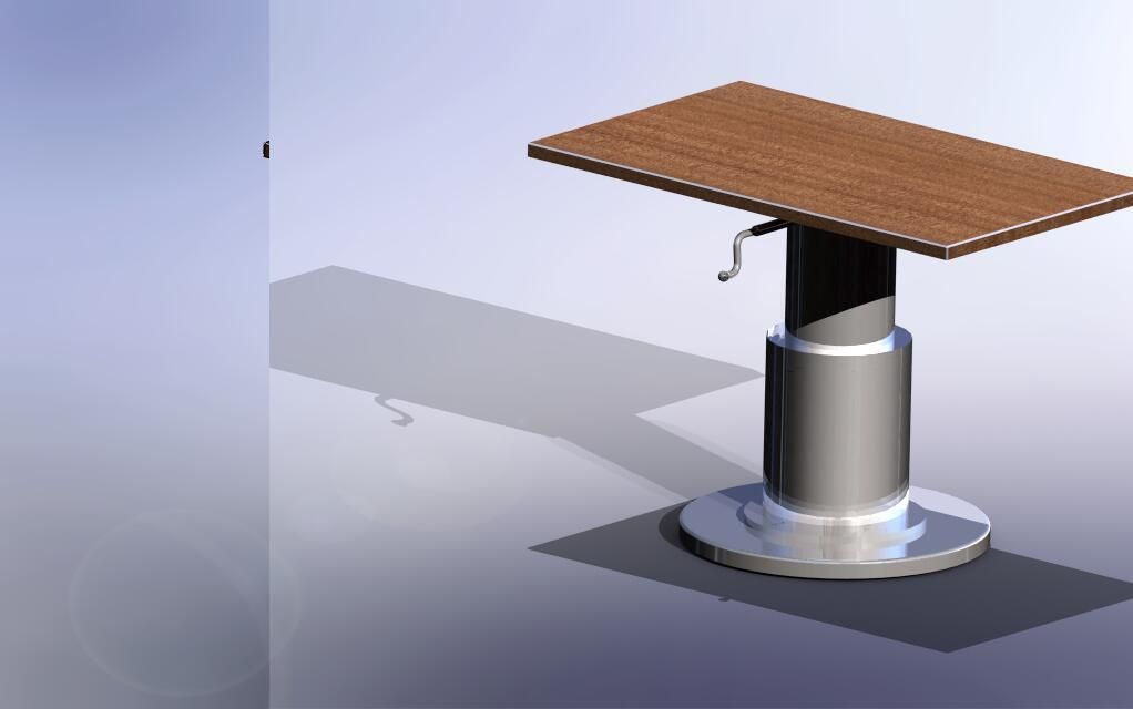 Table height adjustment solution 3D CGTrader