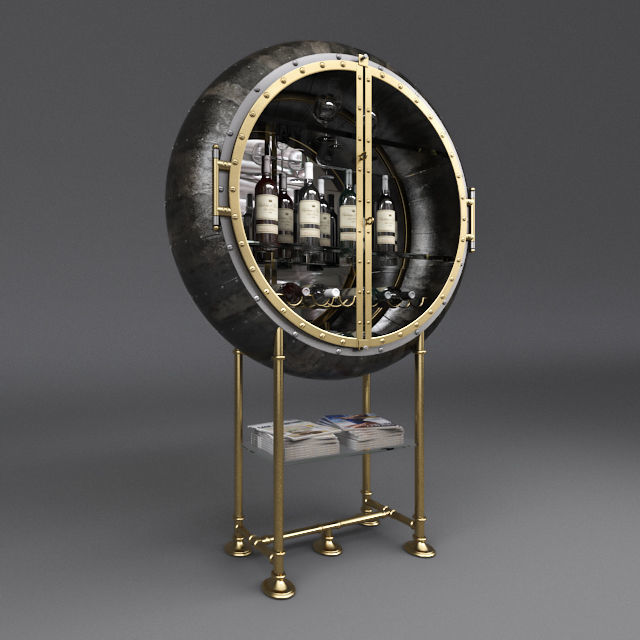 PORTHOLE BAR Restorationhardware 3D model CGTrader