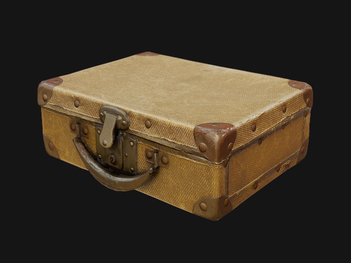 Vintage Suitcase free VR / AR / lowpoly 3D model CGTrader