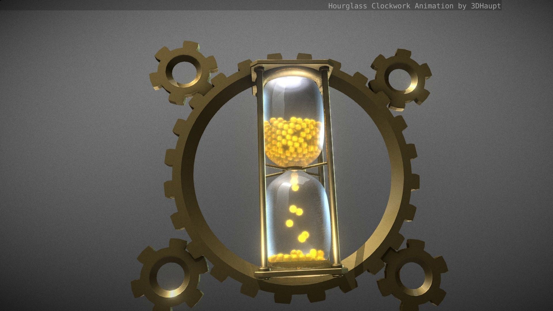 Hourglass Clockwork Animation free 3D model animated | CGTrader
