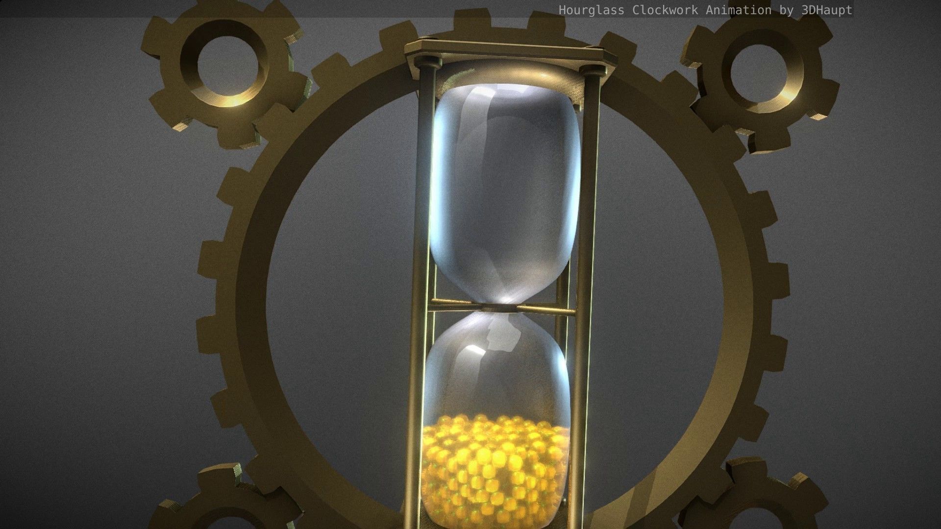 Hourglass Clockwork Animation free 3D model animated | CGTrader