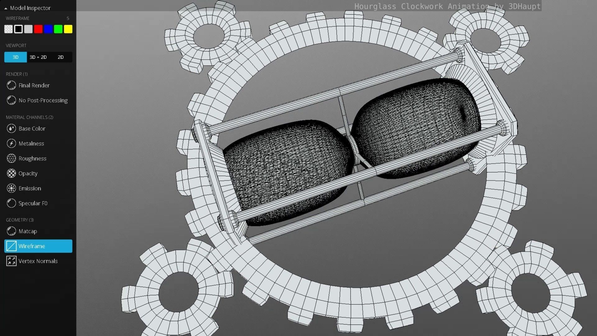 Hourglass Clockwork Animation free 3D model animated | CGTrader