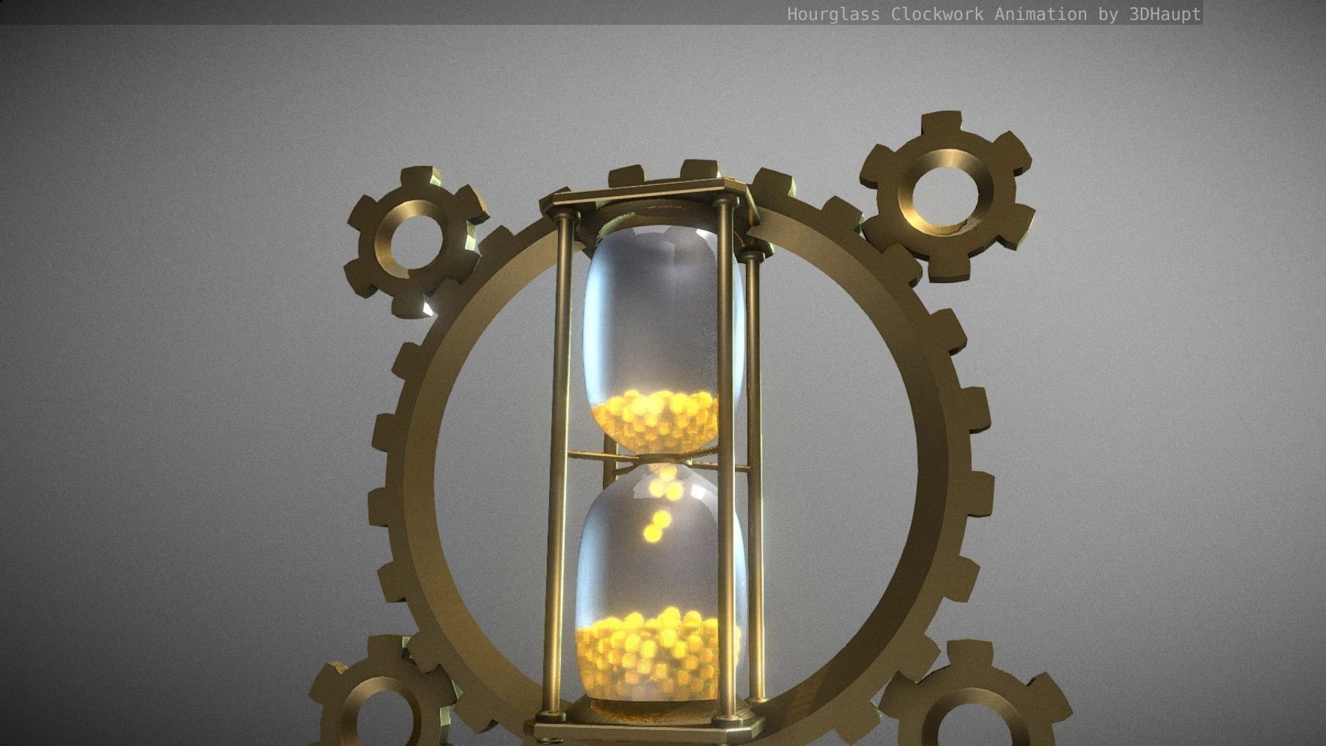 Hourglass Clockwork Animation free 3D model animated | CGTrader