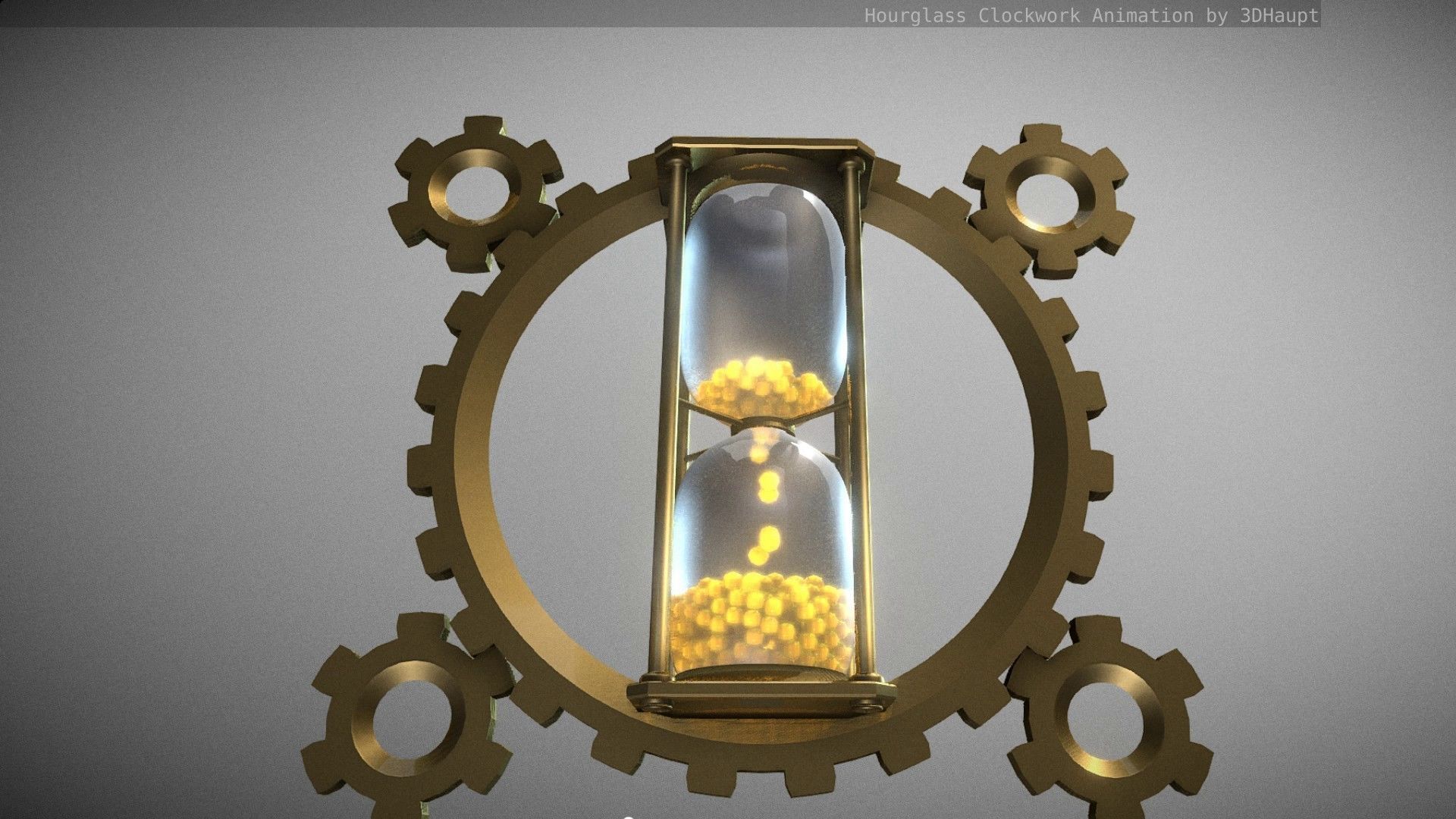 Hourglass Clockwork Animation free 3D model animated | CGTrader