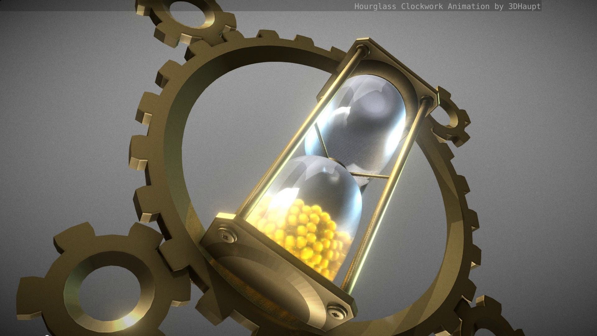 Hourglass Clockwork Animation free 3D model animated | CGTrader
