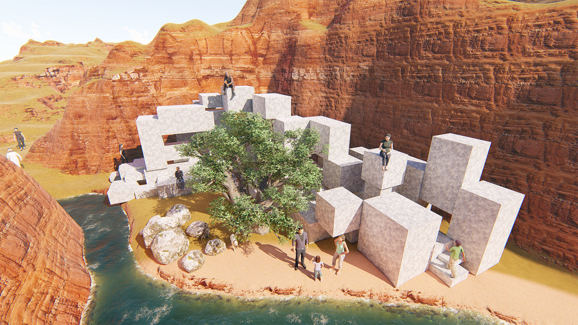 Valley Stone 3D model