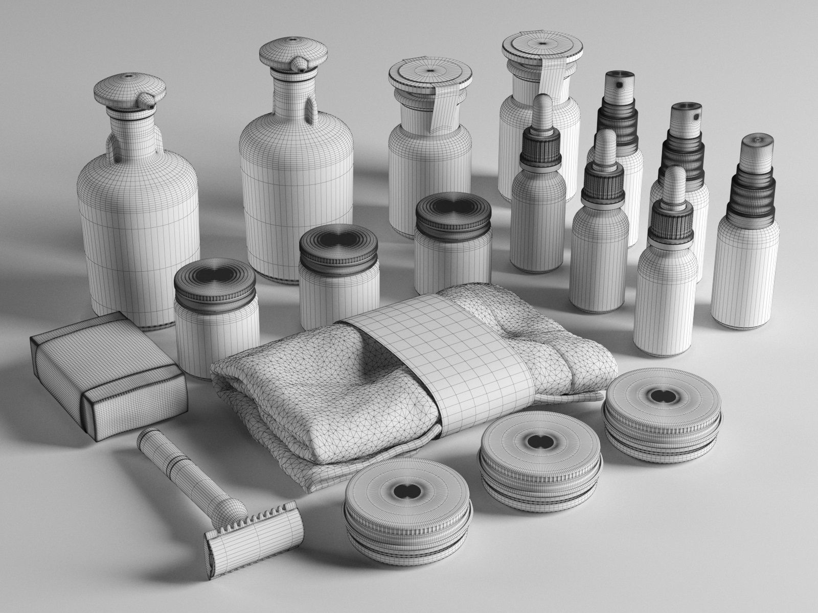 Body Care Products 12 3D Model CGTrader
