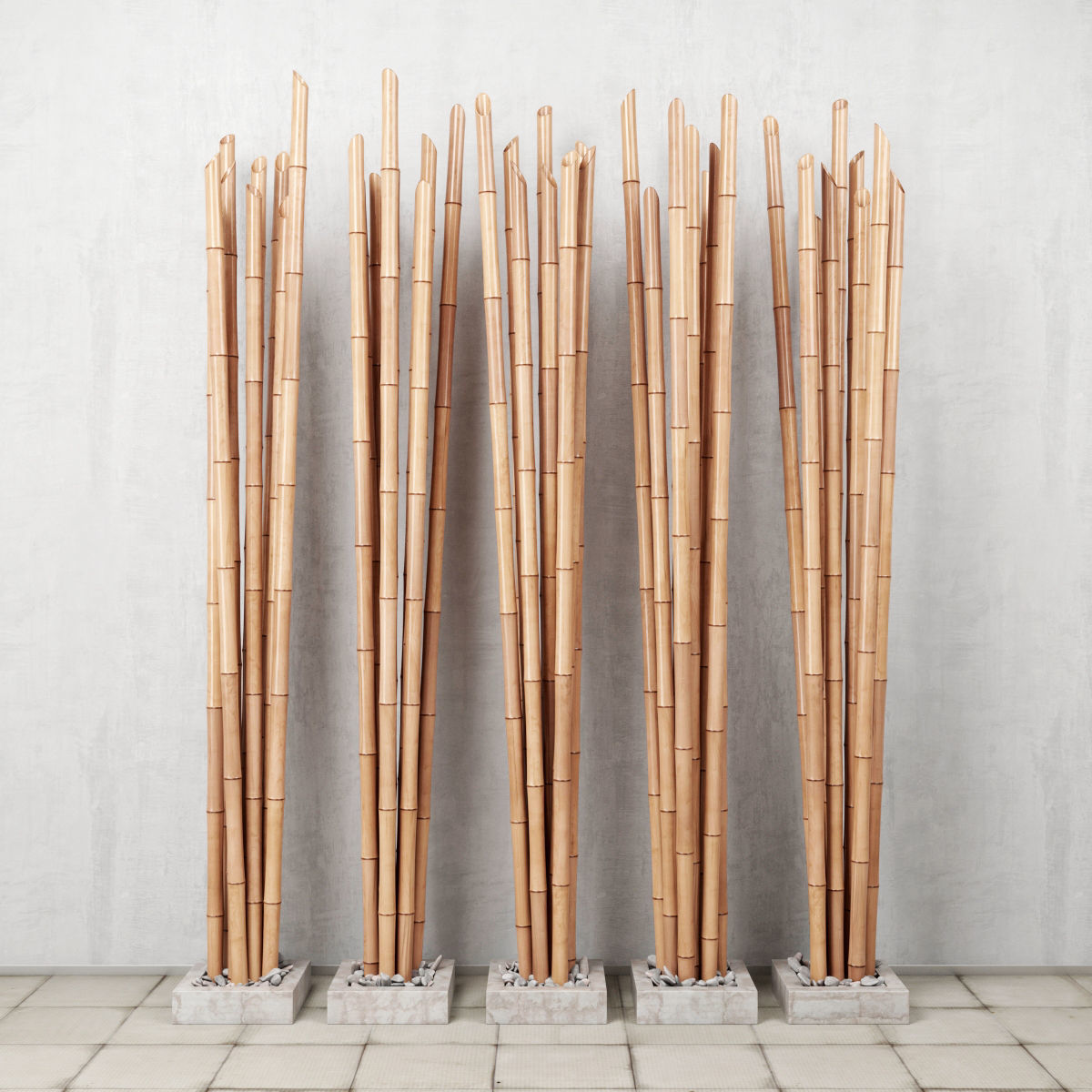 3D model Bamboo decor n20 CGTrader