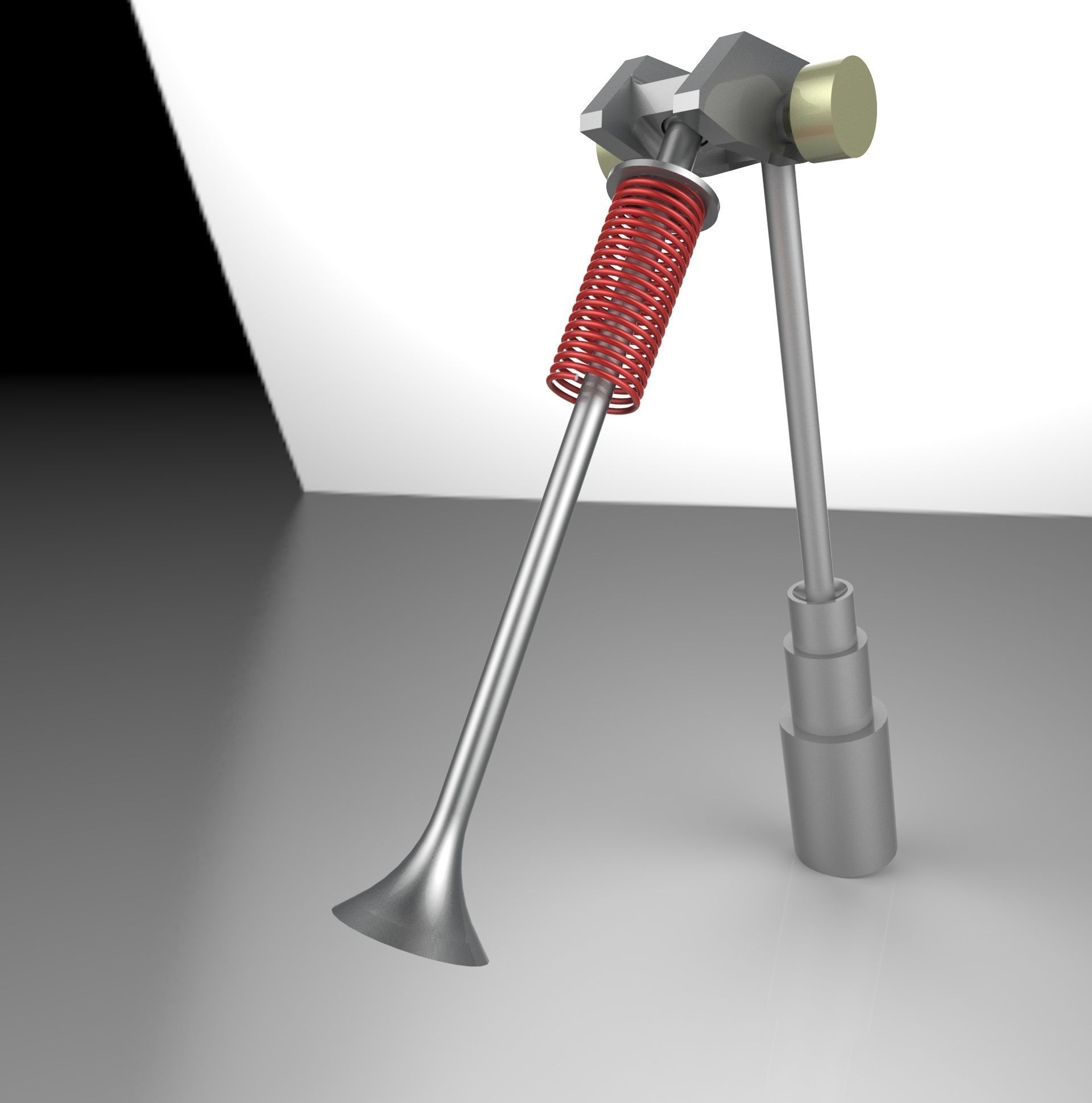 IC engines combustion chamber valve mechanism free 3D model CGTrader