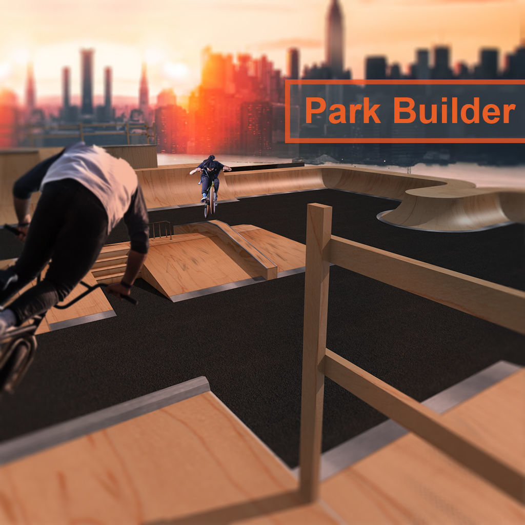 Skate Park builder - Elements and full park for BMX Skateboard Low-poly  3D model