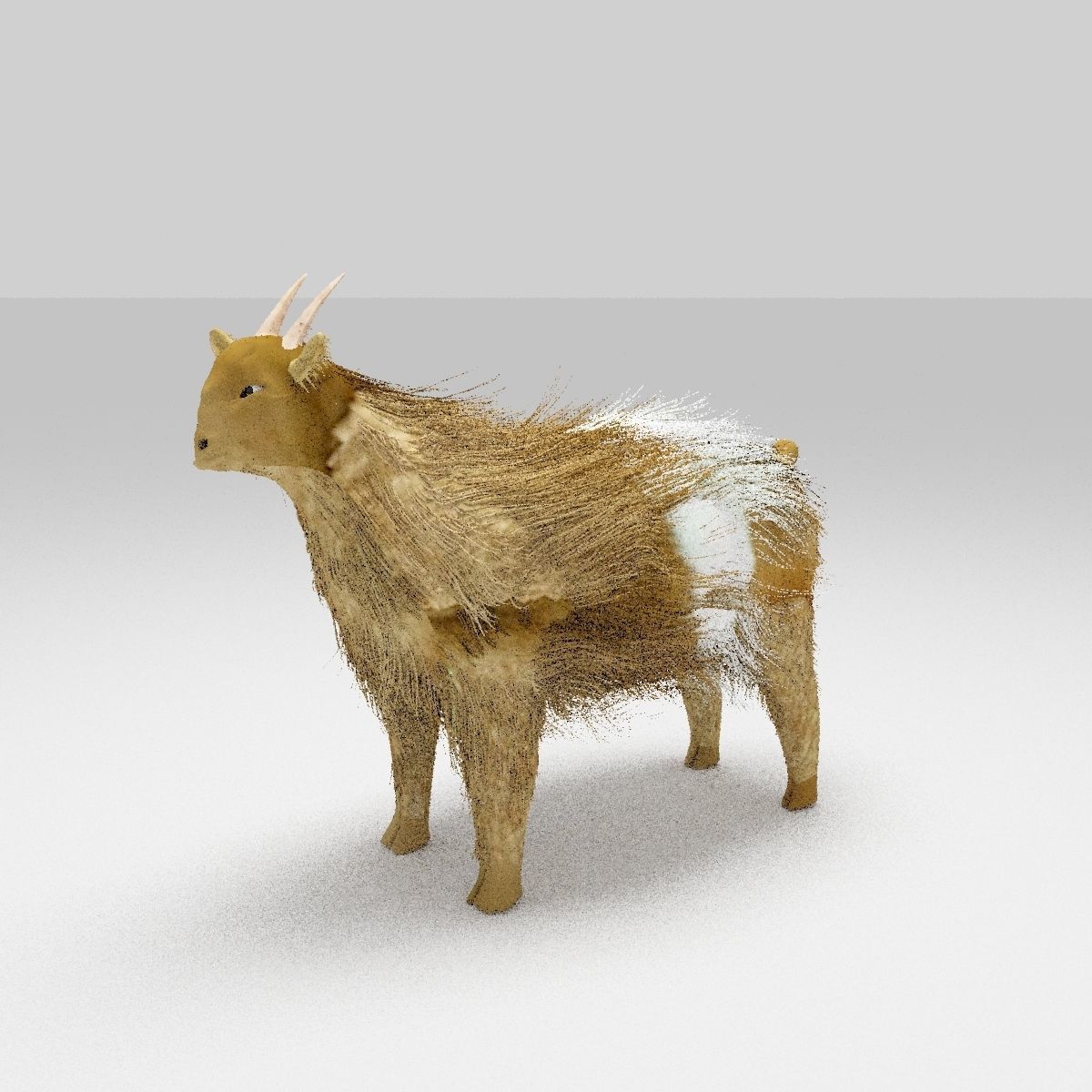 Goat animal Low-poly  3D model