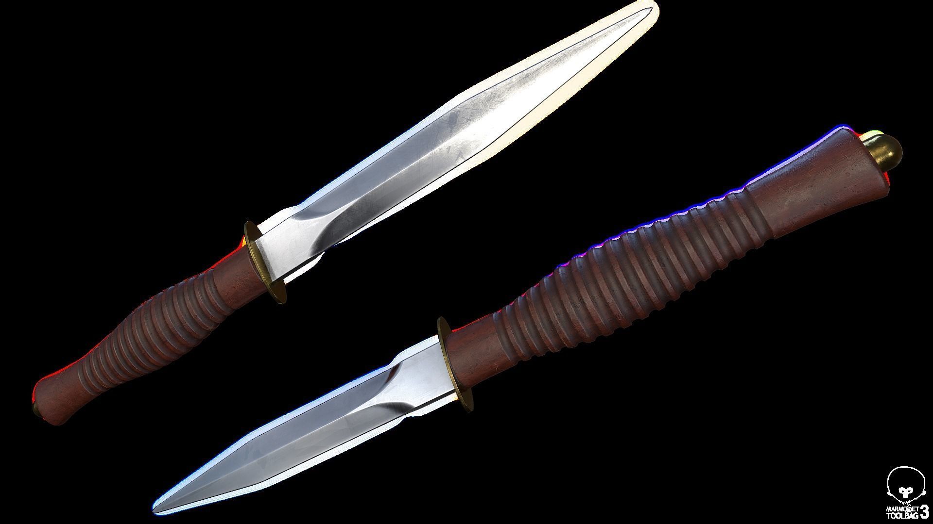 3D model Throwing Knife VR / AR / low-poly | CGTrader