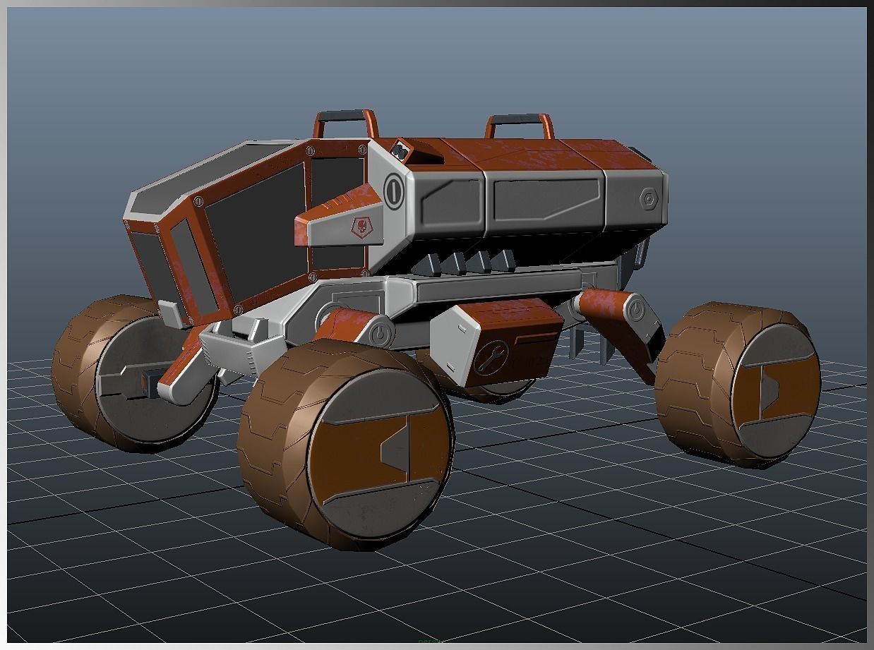 3D model Mars rover advanced version VR / AR / low-poly rigged | CGTrader