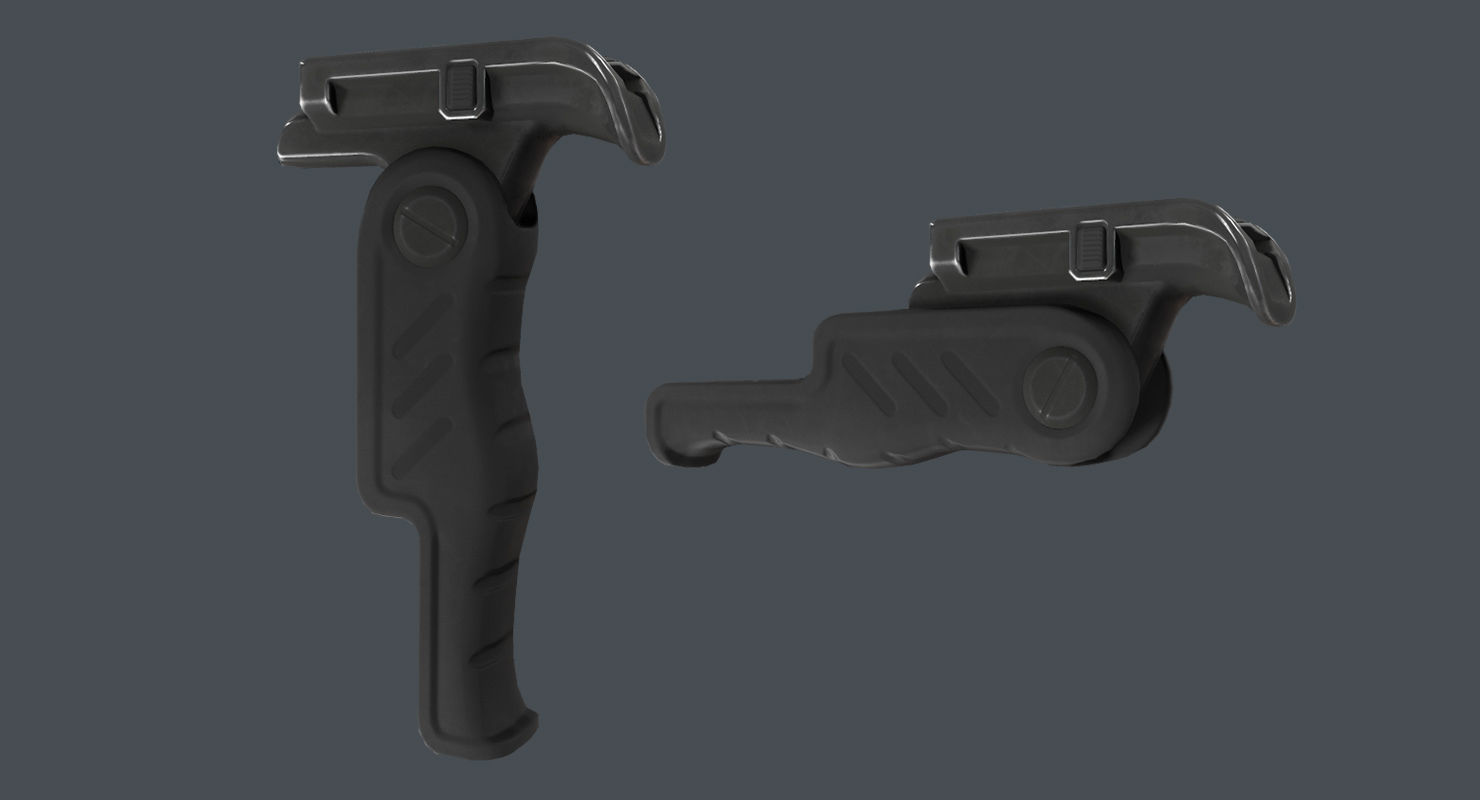Forearm Folding Grip Low-poly 3D model