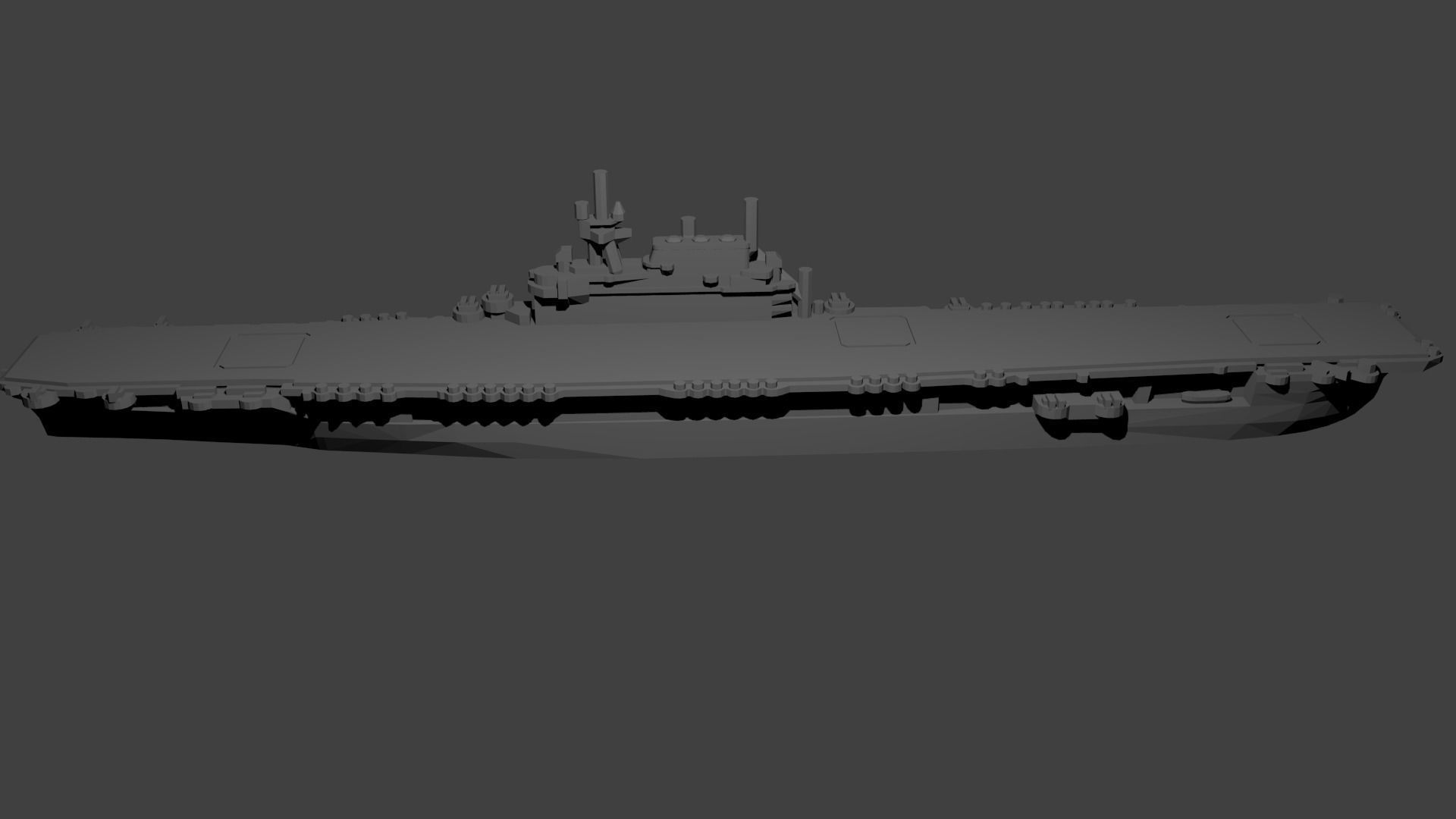 US Yorktown Class Aircraft Carrier 3D model 3D printable CGTrader