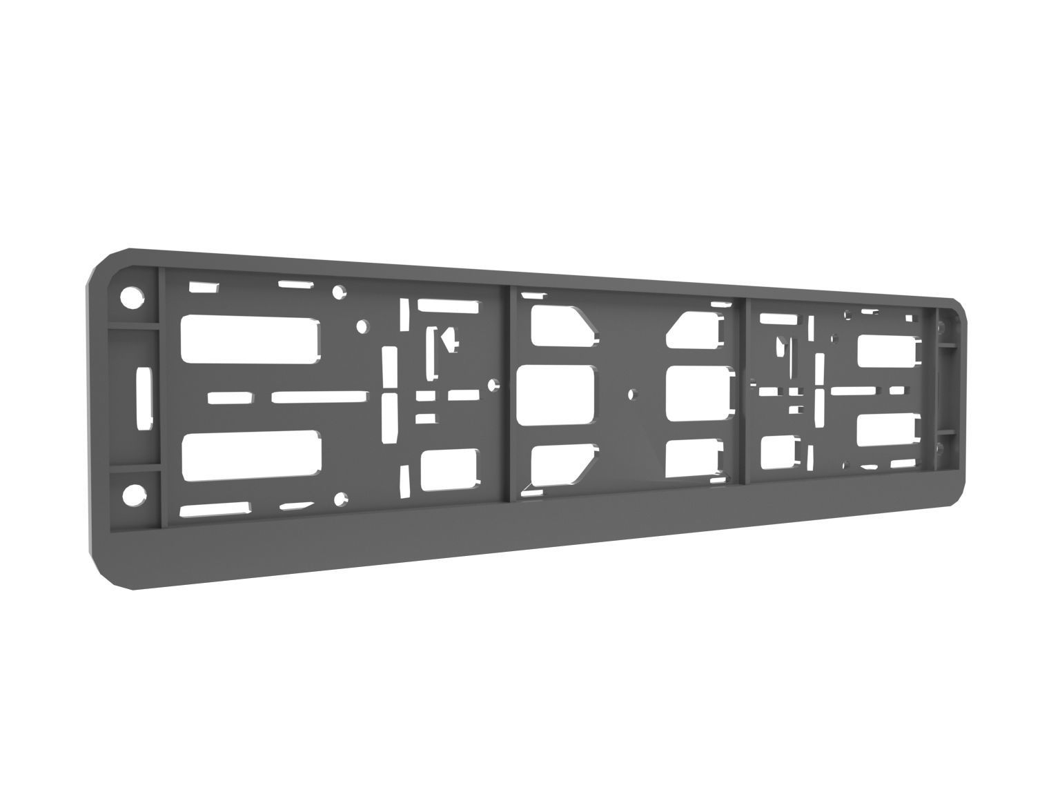 License plate frame 3D CGTrader