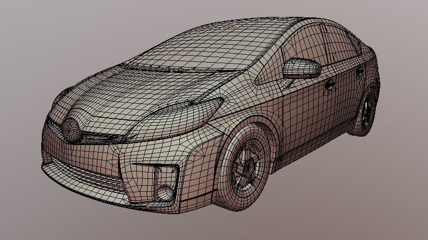 Toyota Prus 3D printable data 3D print model