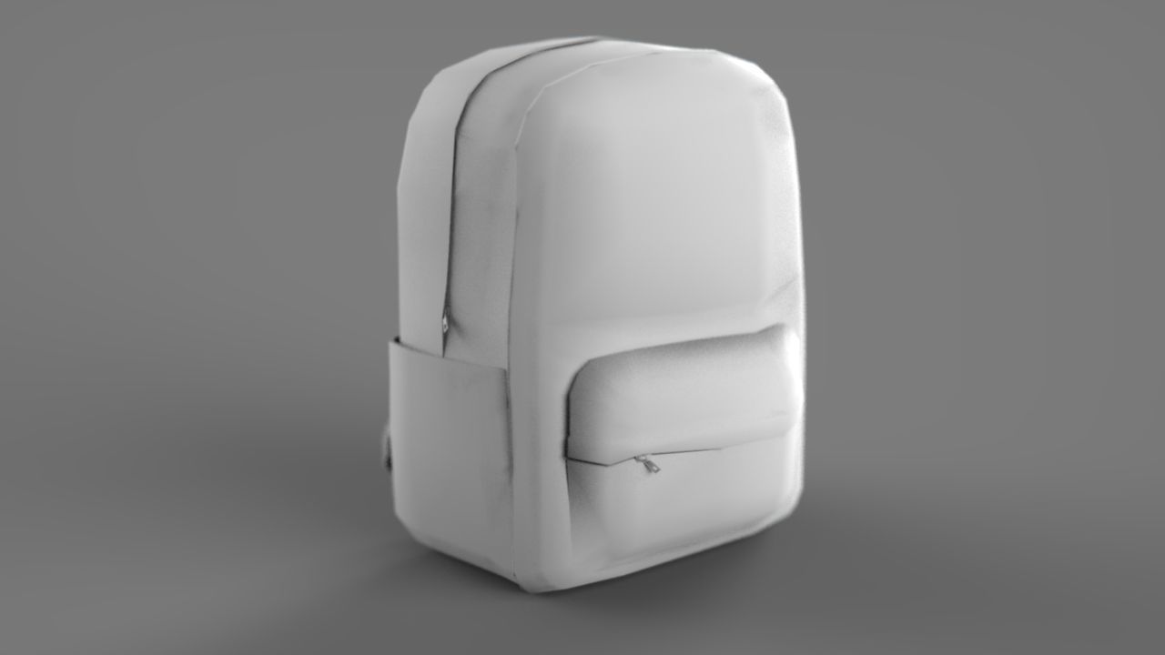 Backpack Low-poly 3D model