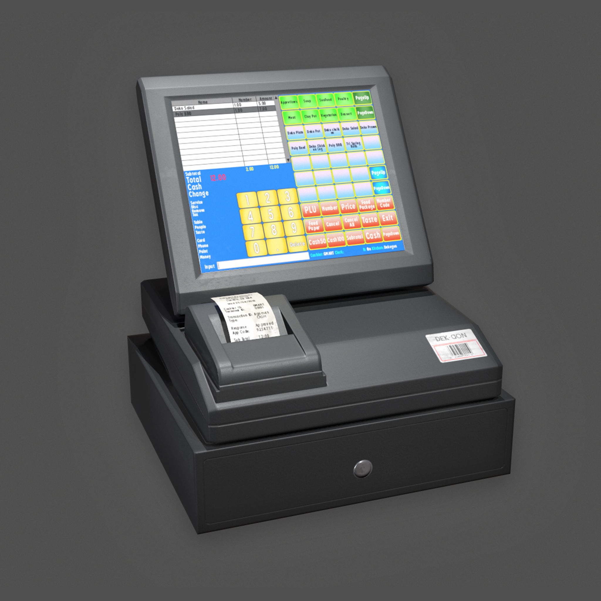 KTC - Electronic Cash Register - PBR Game Ready