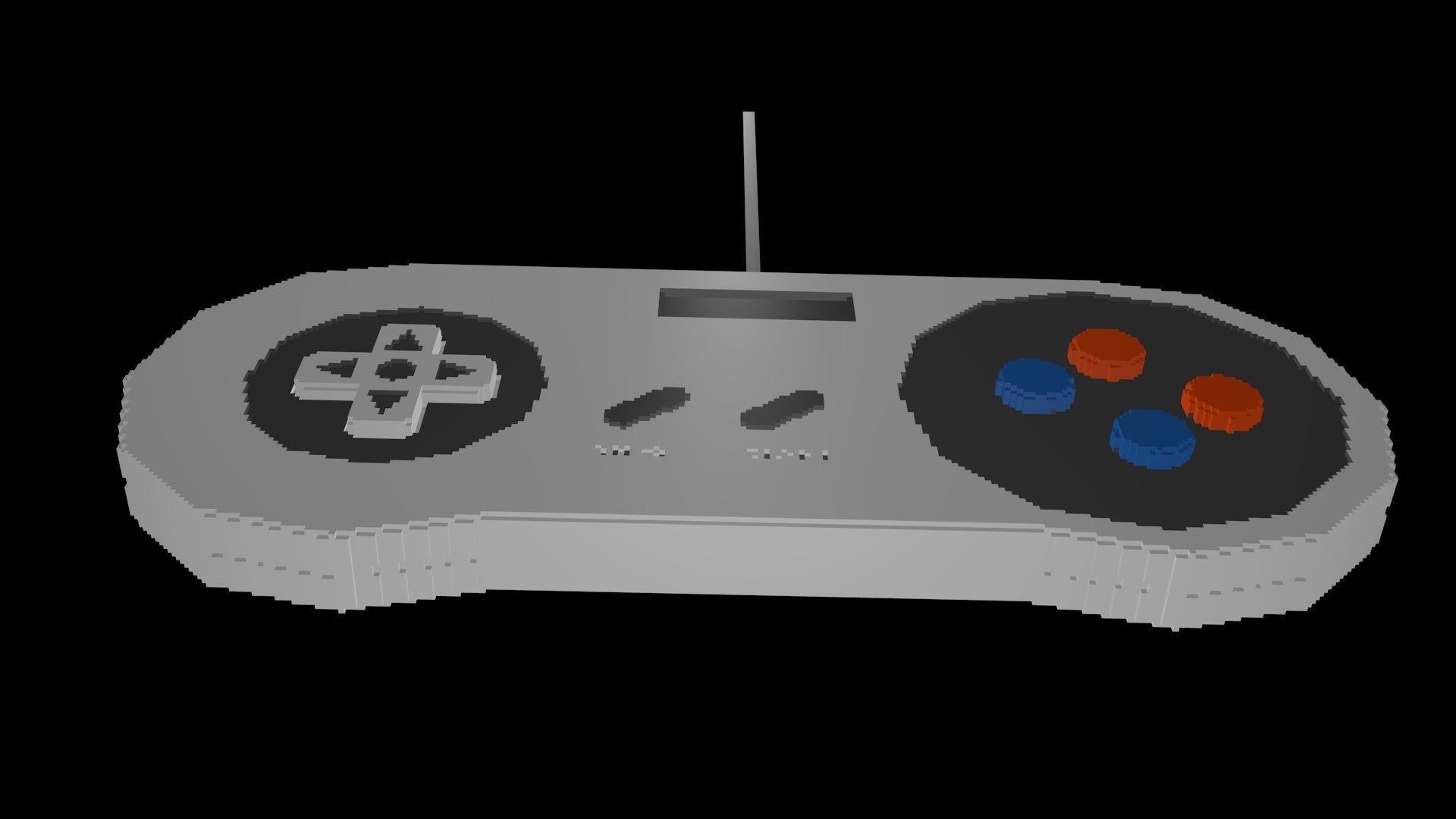 Game Controller voxel 3D model | CGTrader