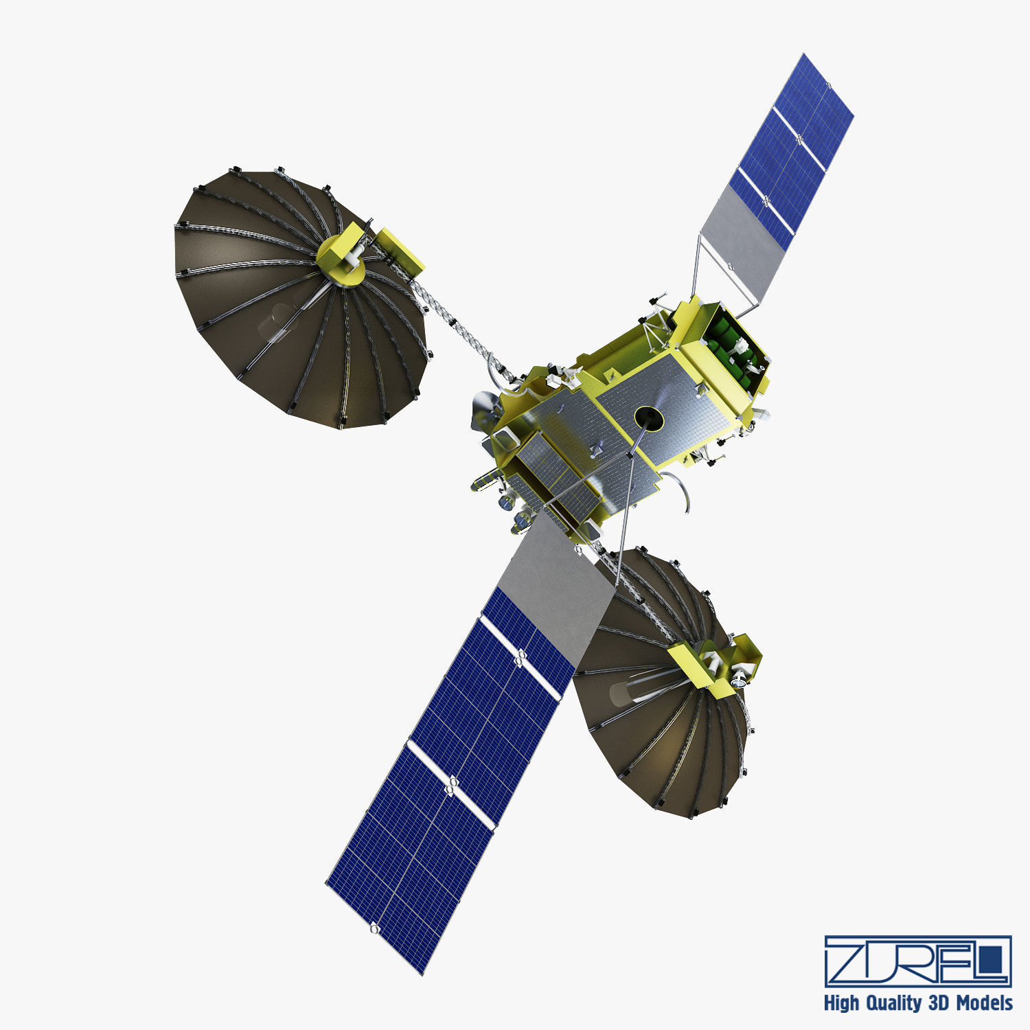 Artificial Satellite Loutch 5V 3D model CGTrader