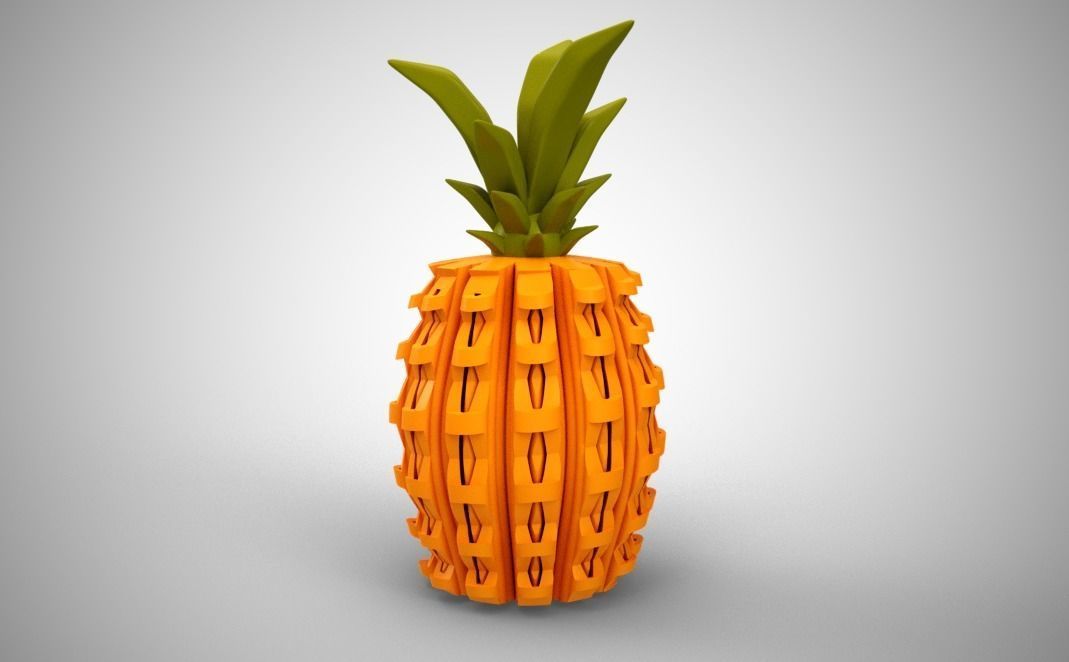 Geometric Pineapple Box