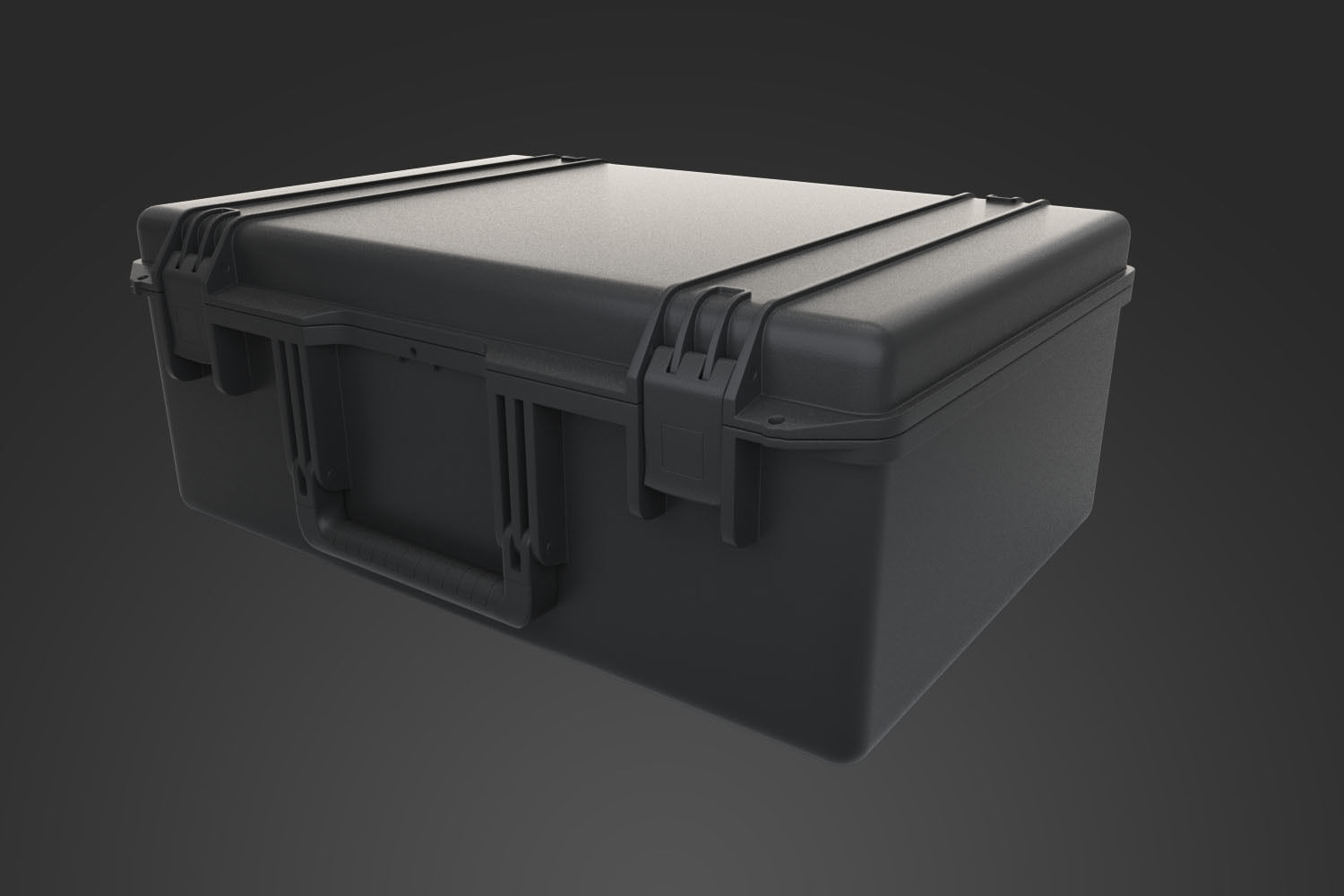 Plastick Box Hi and Low Poly Model Low-poly  3D model