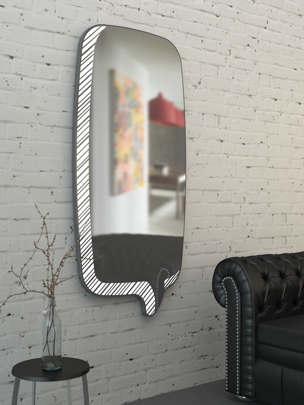 Mirror Message LED 3D model | CGTrader
