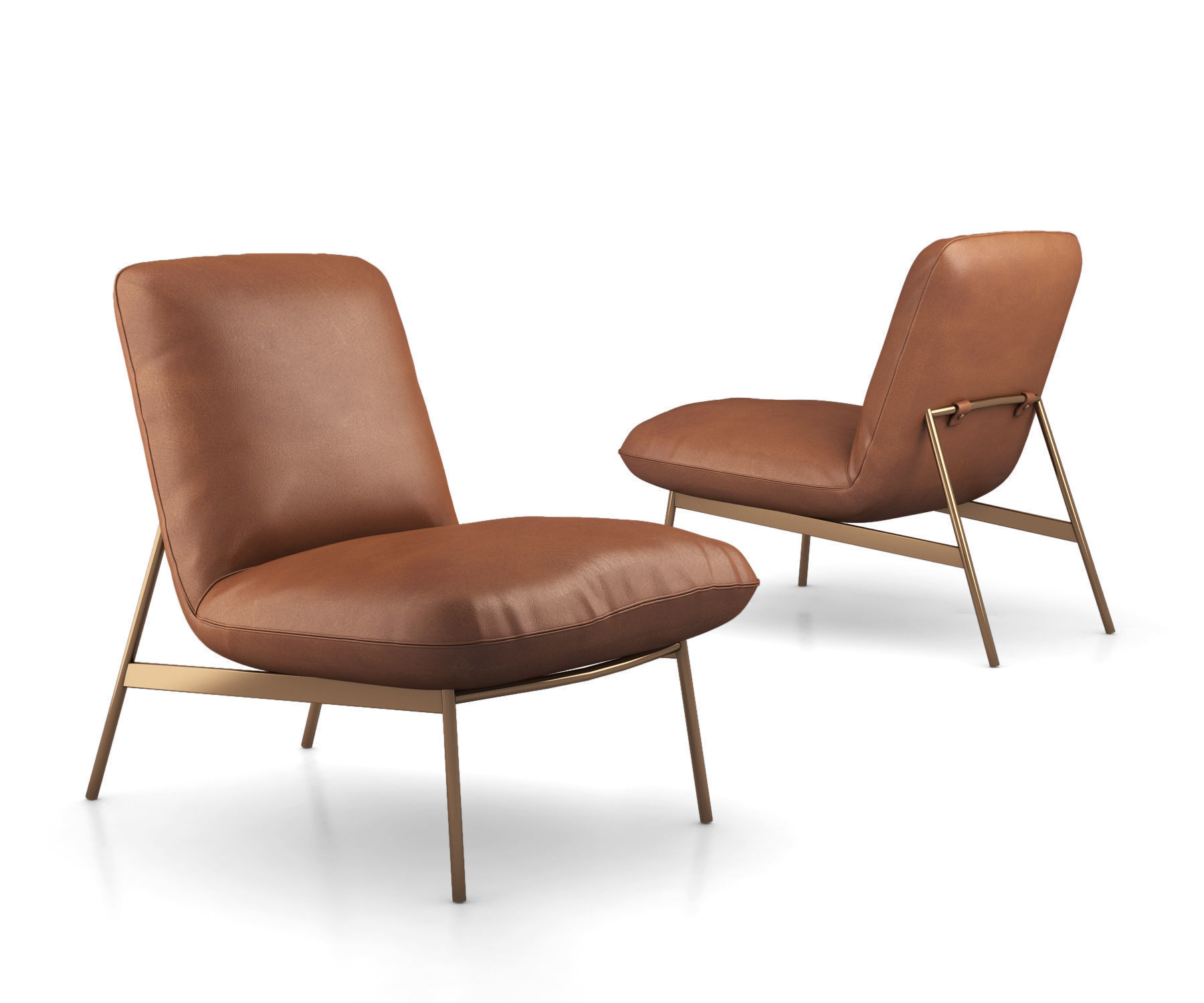 West Elm Metal And Leather Chairs Model Cgtrader West Elm Metal And Leather Chairs Model Collection