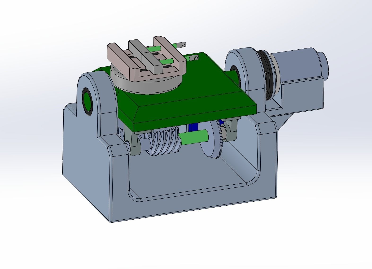 Biaxial angular rotation mechanism 3D model | CGTrader