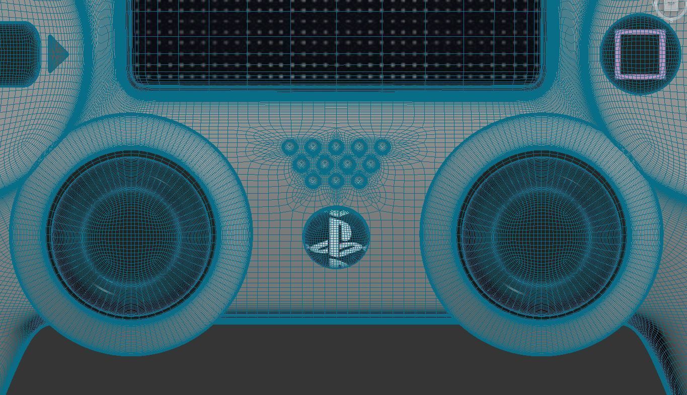 Sony PlayStation 4 DualShock Controller Berry Blue Edition 3D model