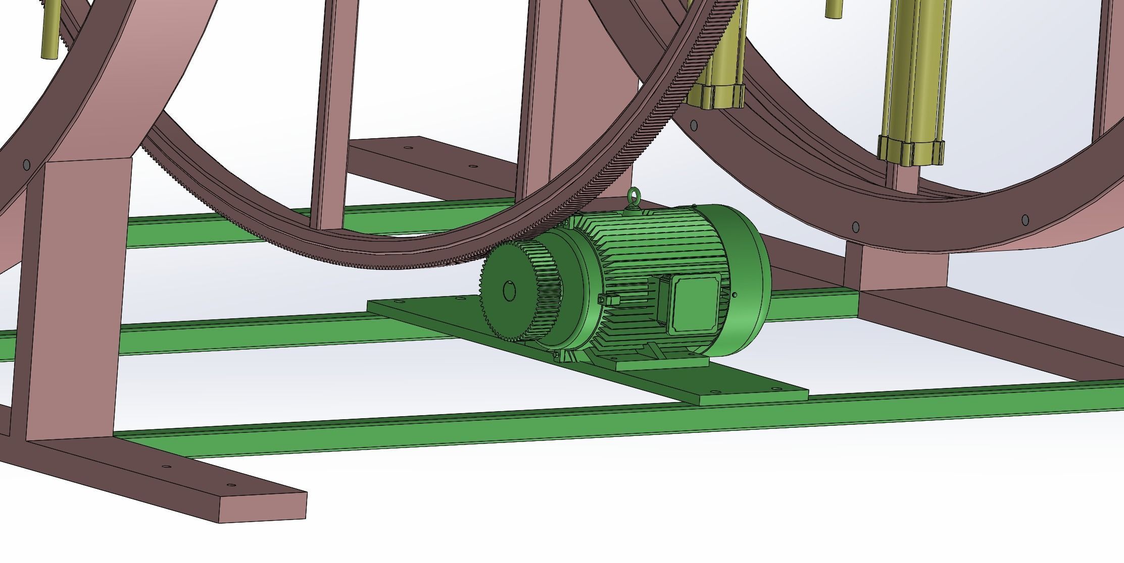 Rotating Conveyor Rack Double - station rotating conveyor 3D model | CGTrader