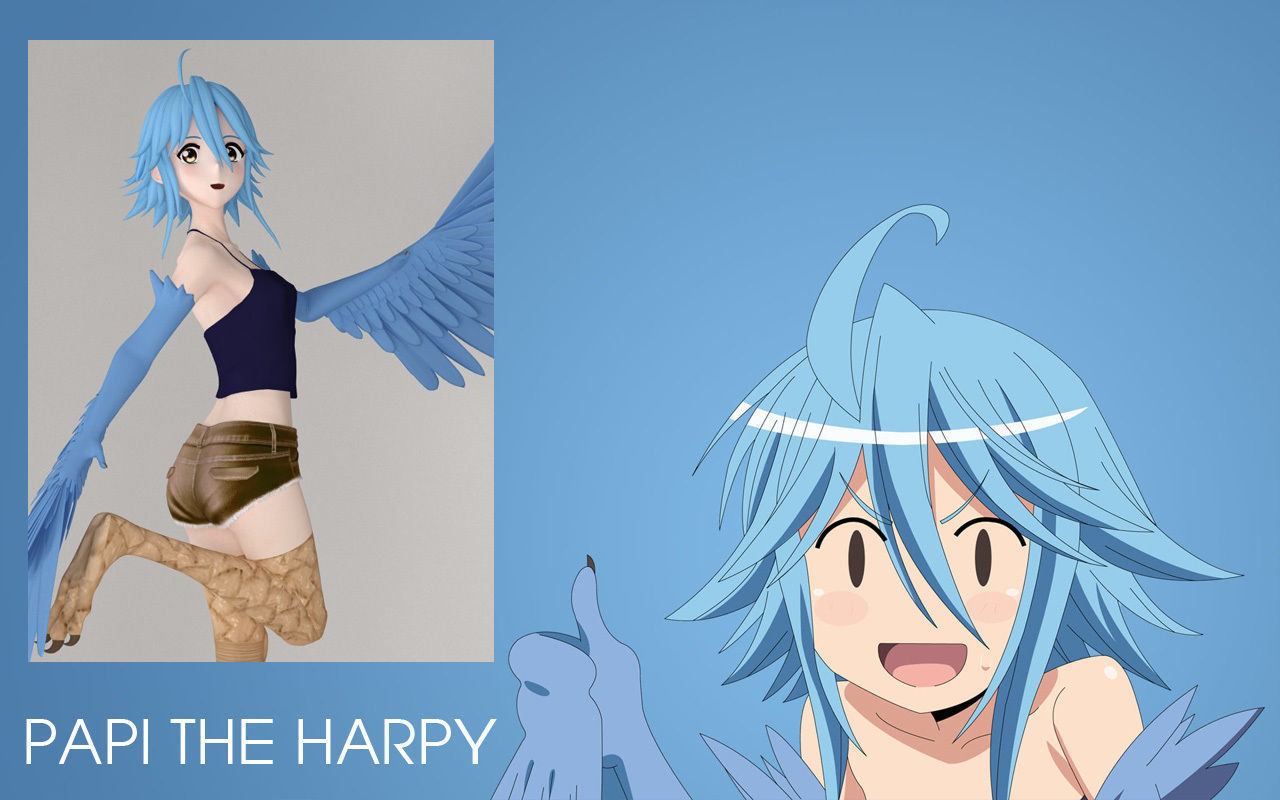 Anime girls collection 3D model_34