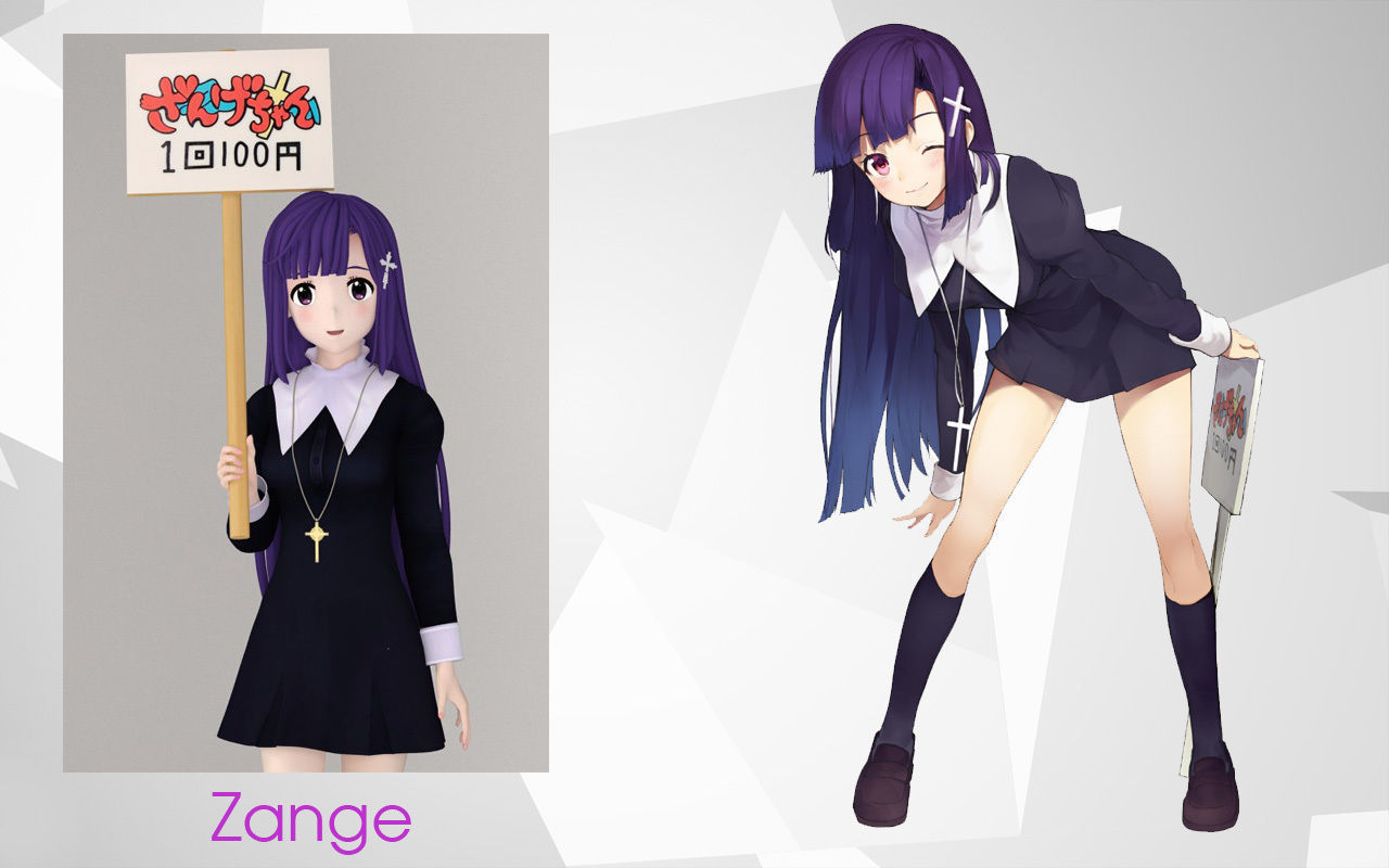 Anime girls collection 3D model_39