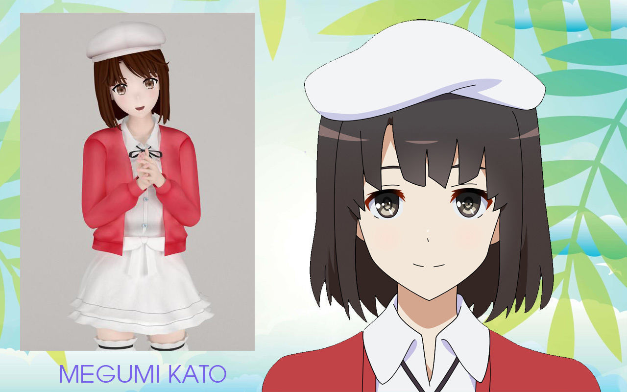 Anime girls collection 3D model_27