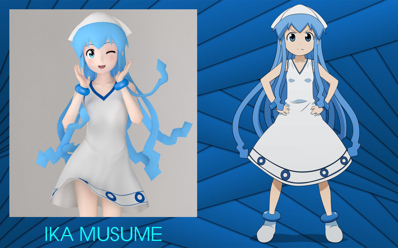 Anime girls collection 3D model_43