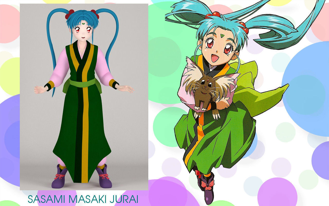 Anime girls collection 3D model_32