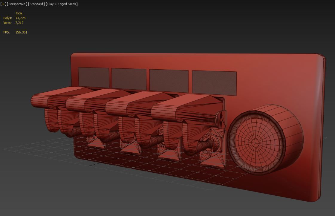 3D model Race Car in dash switches VR / AR / lowpoly CGTrader