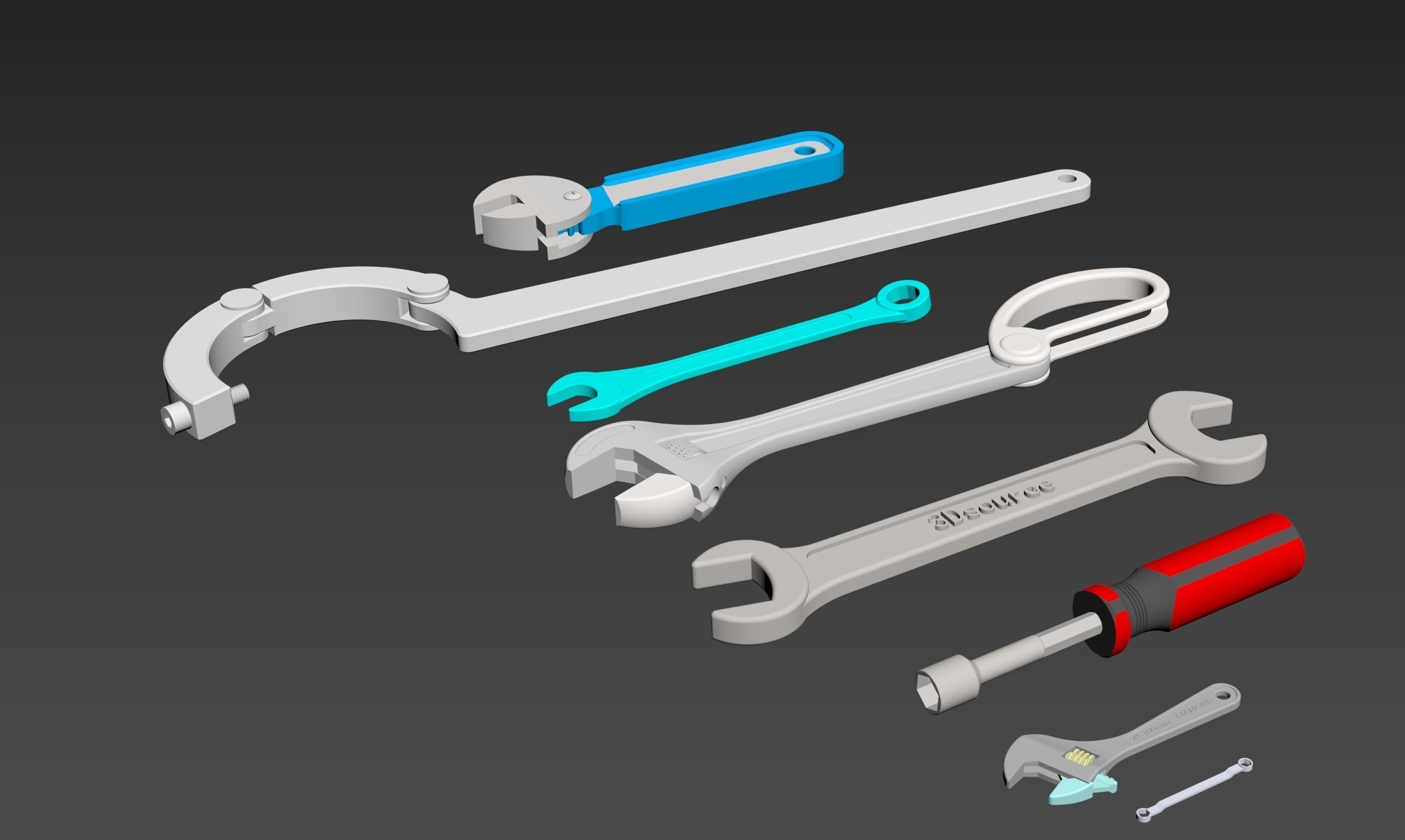 Wrenchs 3D model