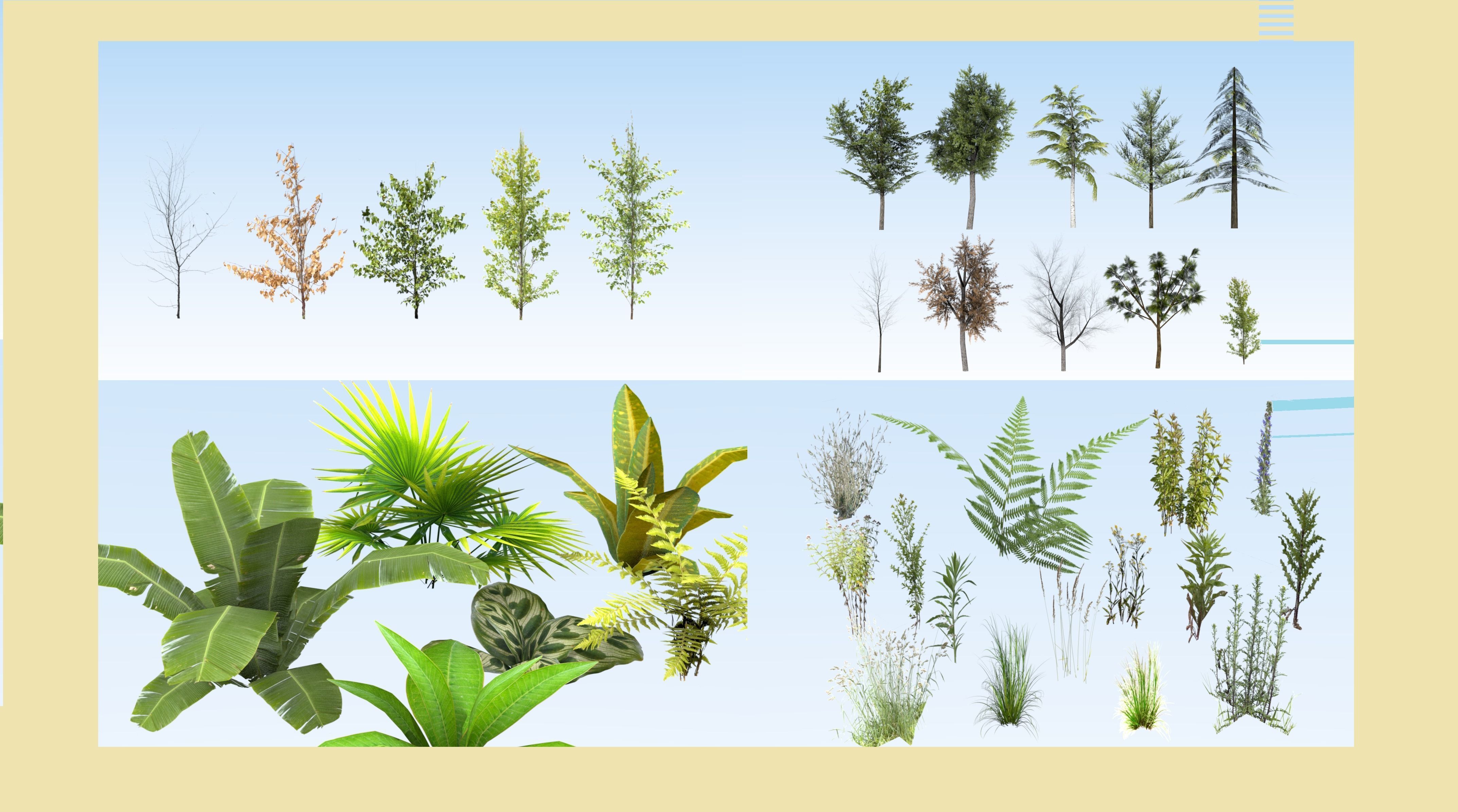 3D model Big vegetation collection CGTrader