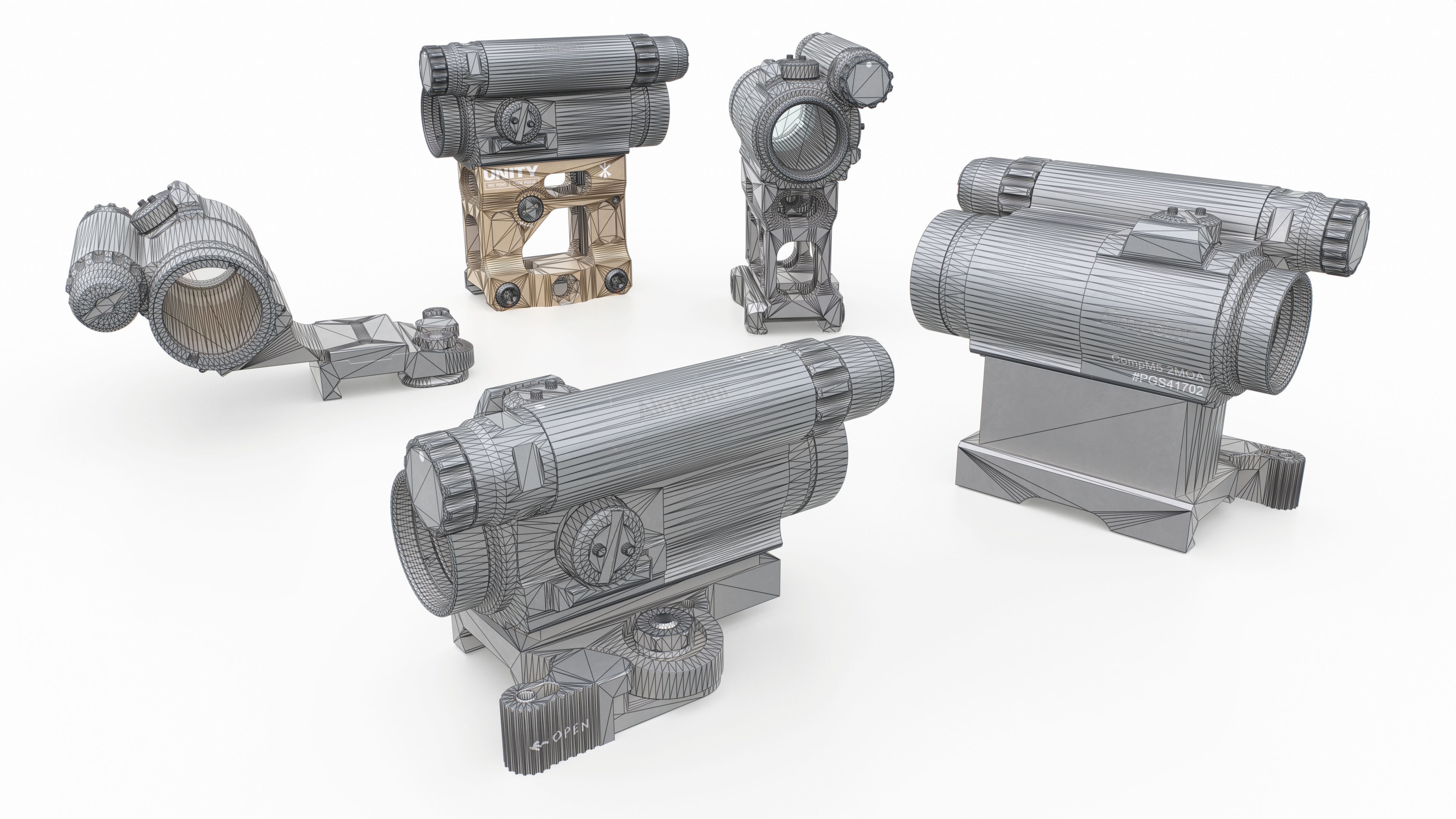 3D model Aimpoint CompM5 Red Dot Sight VR / AR / low-poly | CGTrader