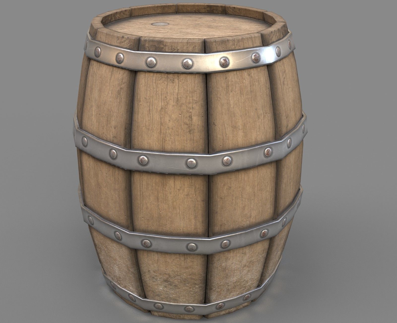 3D model Wooden Barrel - Game Ready - VR AR VR / AR / low-poly | CGTrader