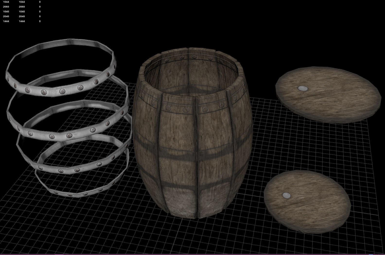 3D model Wooden Barrel - Game Ready - VR AR VR / AR / low-poly | CGTrader