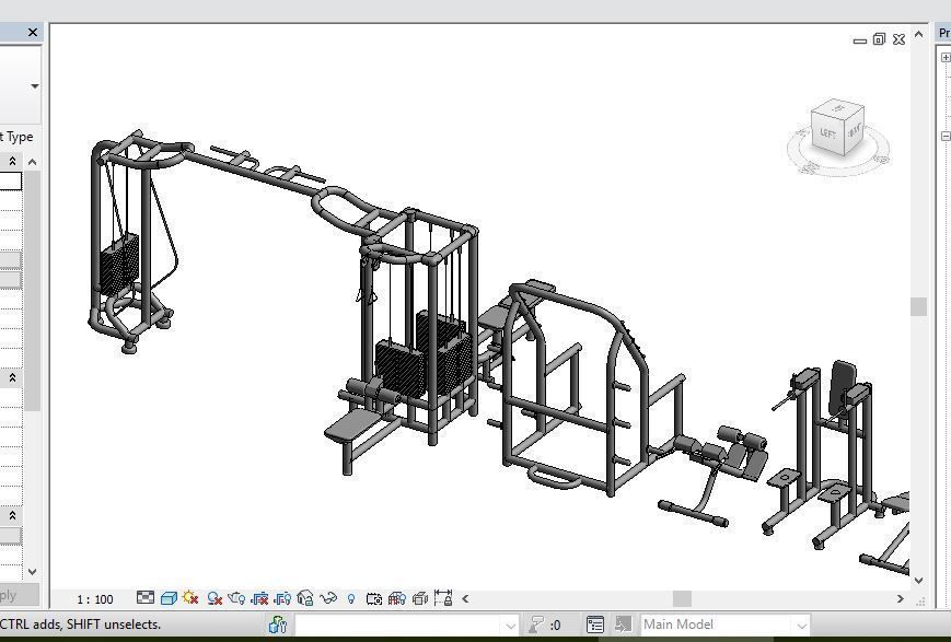 16 Models Revit Families for Gym 3D model CGTrader