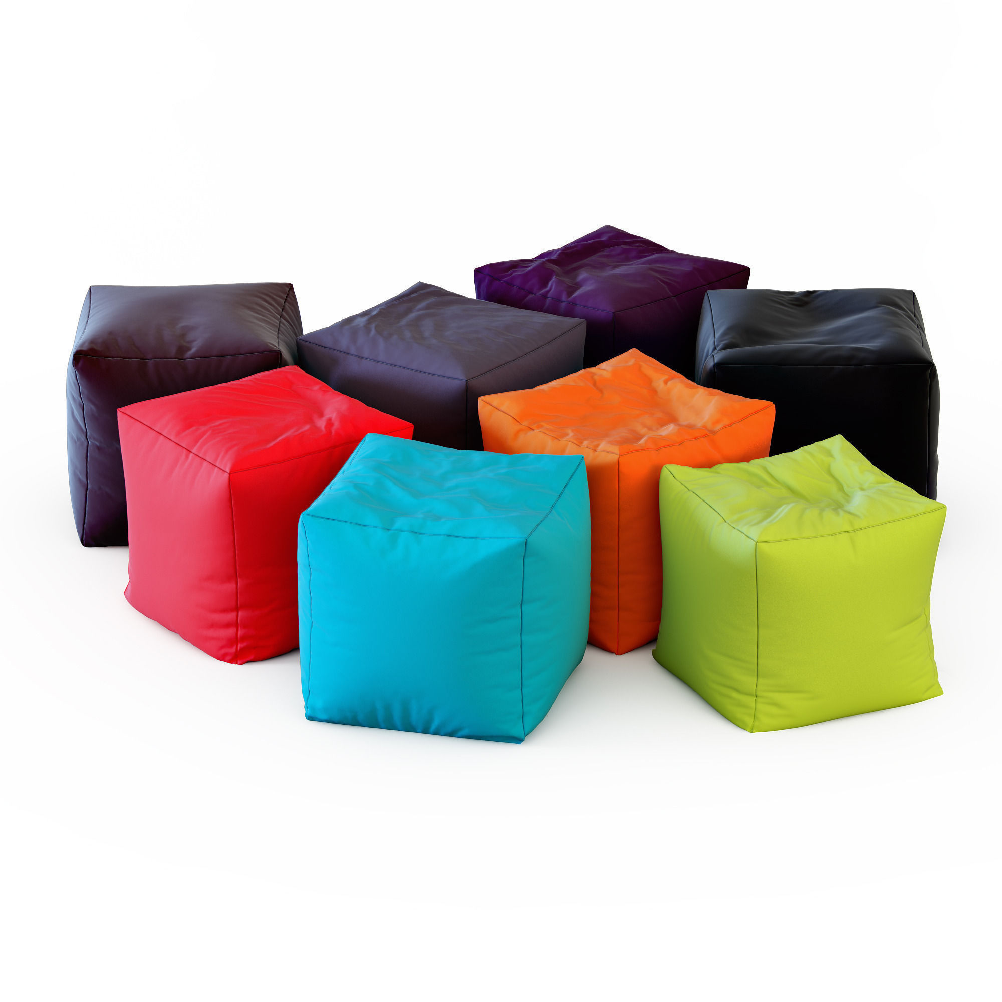 Collection different types poufs for your projects 95 models CGTrader