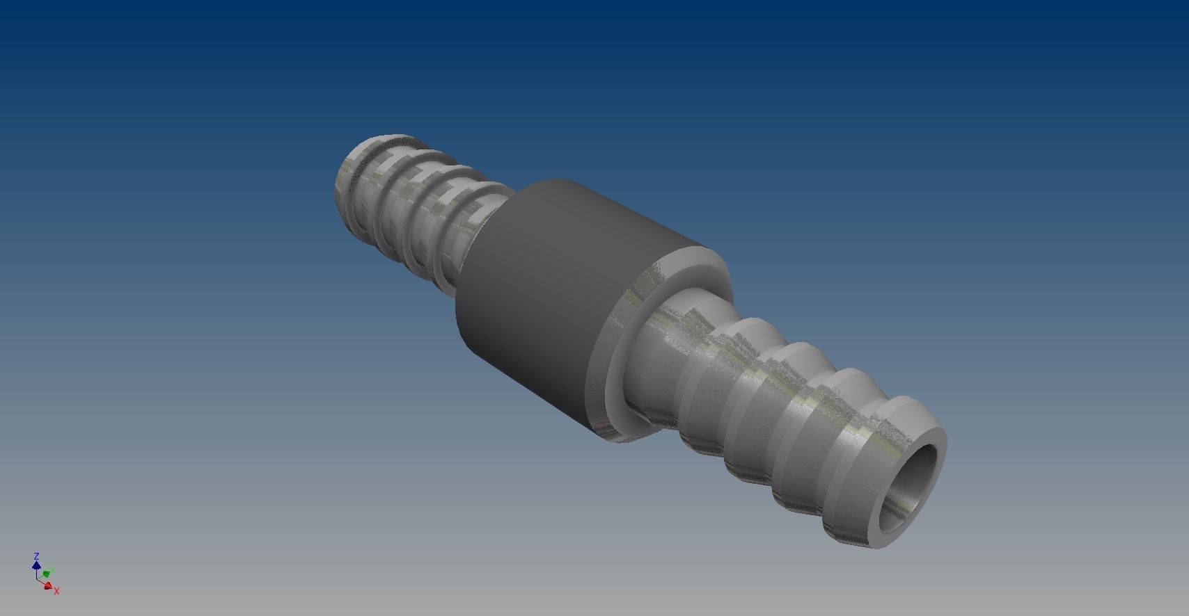hose adapters for air and water 3D model CGTrader
