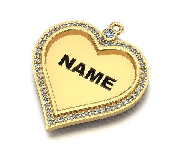 Name To Be Written Frame Necklace 3d Model Printable Stl Be Written Frame Necklace 3d Model
