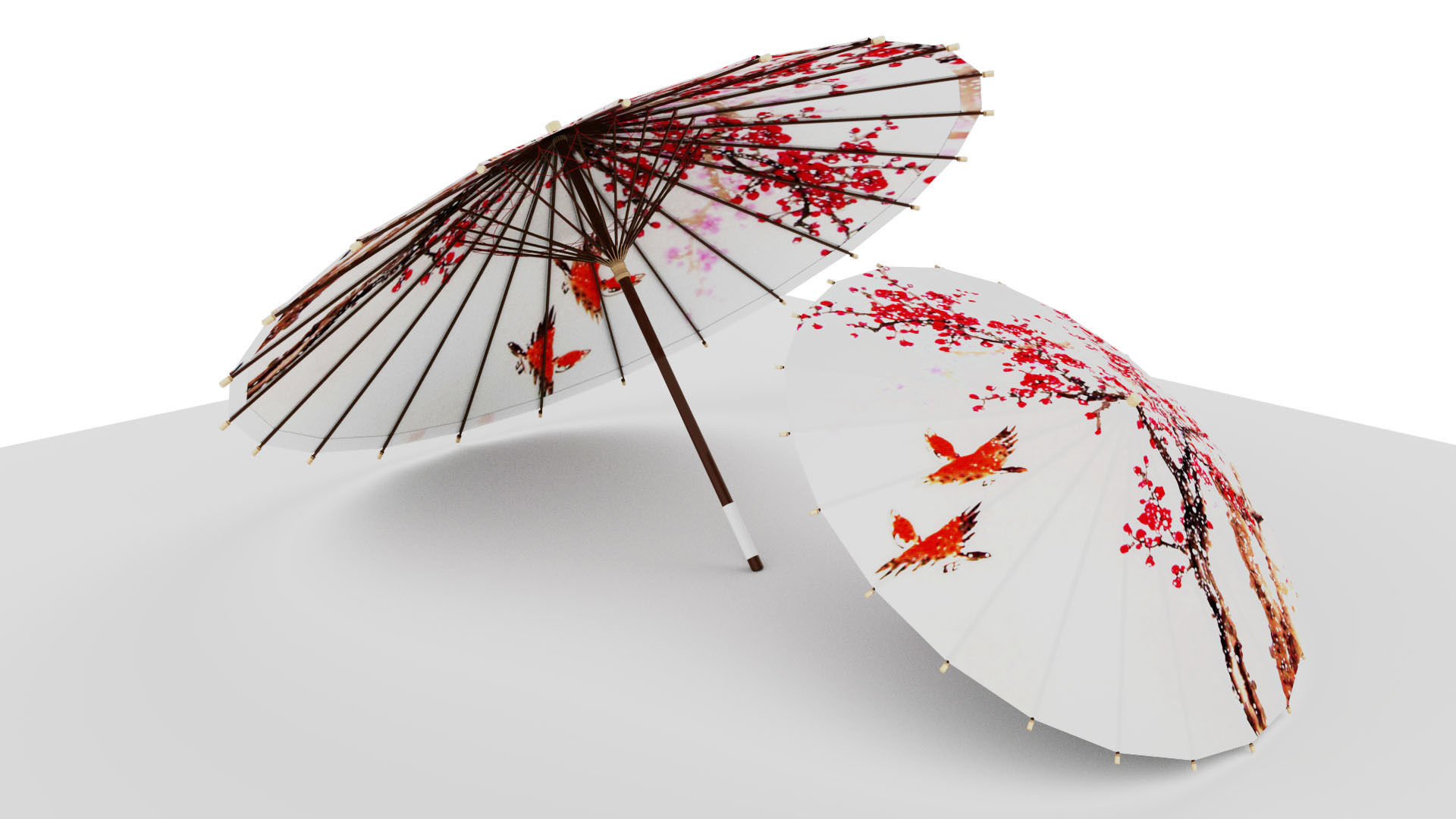 Umbrella 3D model beautiful CGTrader