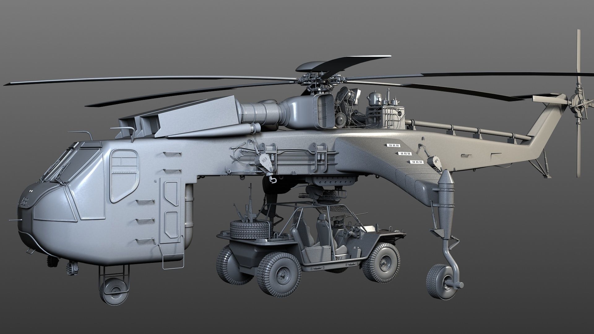 3D Pick up Helicopter | CGTrader