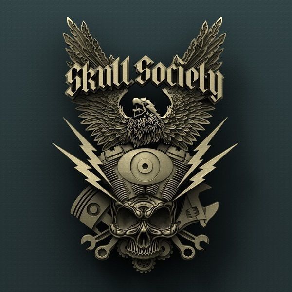 3d STL Model for CNC Router Skull Society